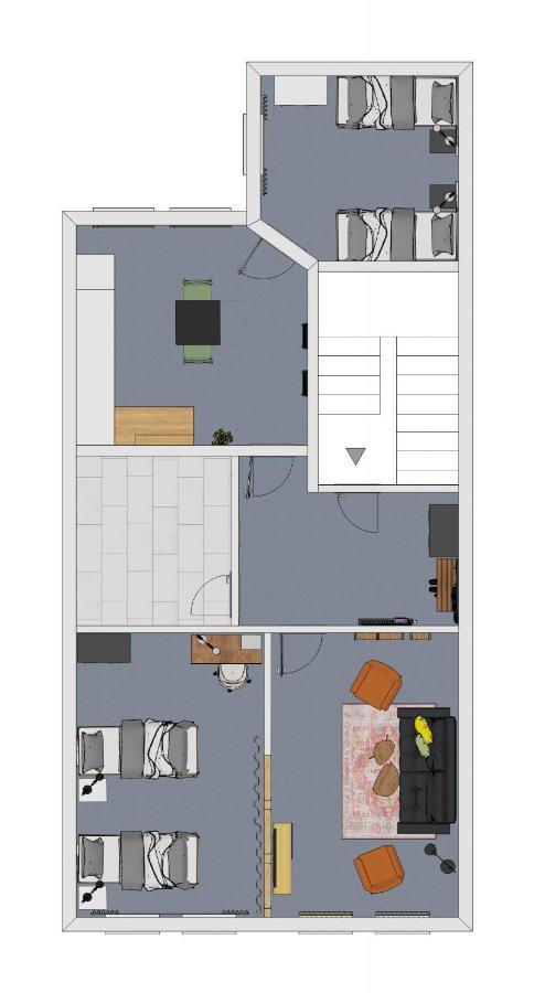 Pressehaus Apartment Steinweg Mühlhausen Esterno foto
